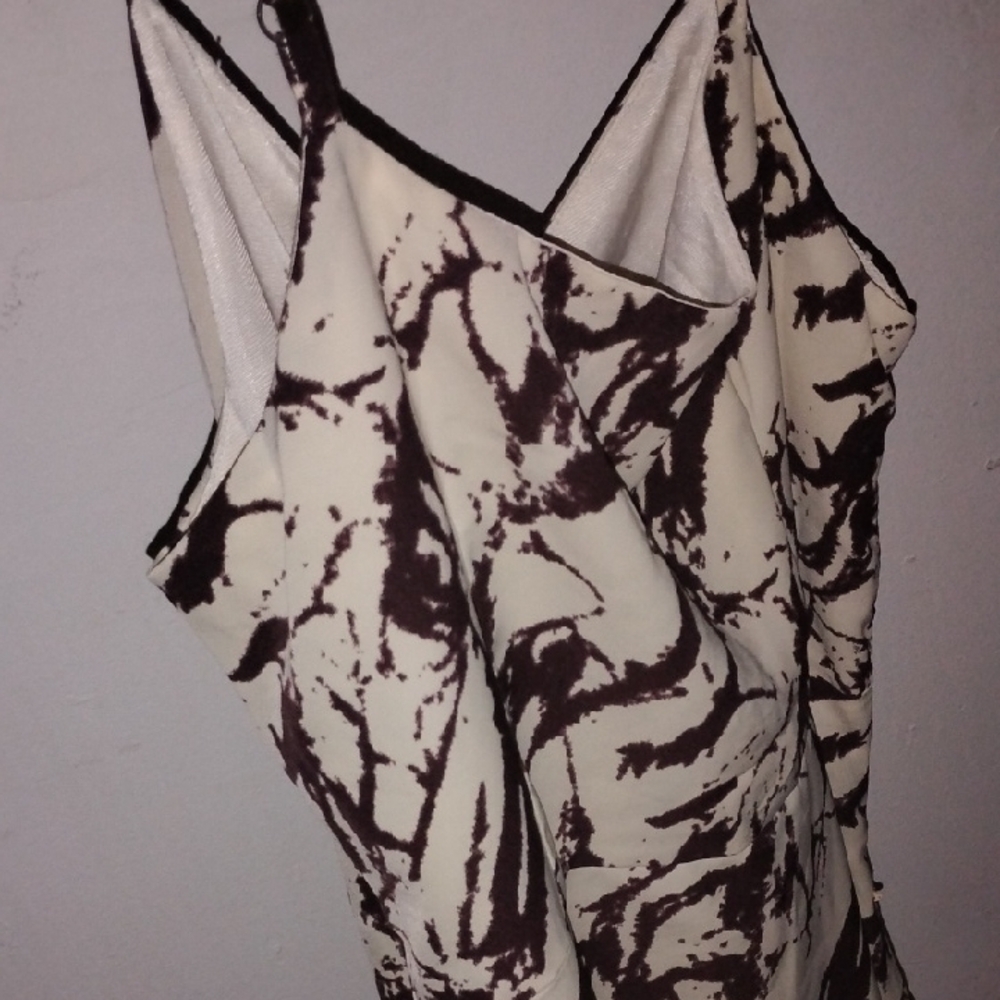 Stylish Cream and Brown Women's Blouse